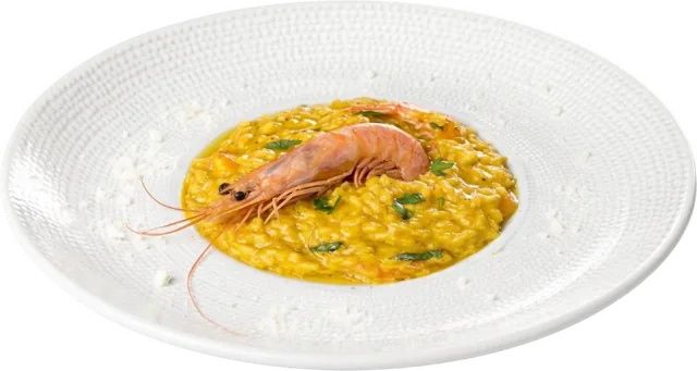Risoto de Caril com Camarão